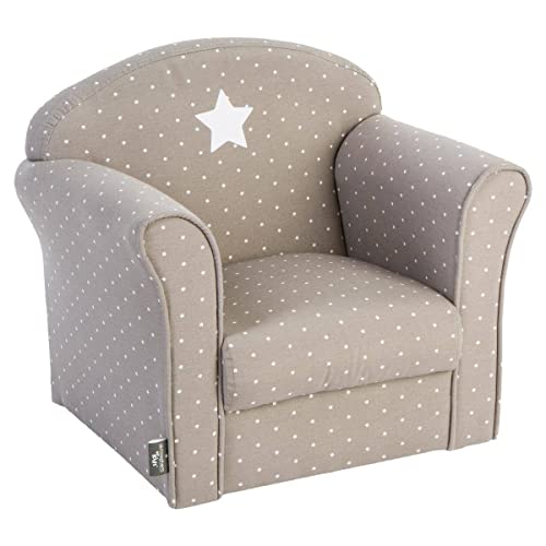 Fauteuil Enfant Classique en Gris Taupe Fauteuil Enfant Classique en Gris Taupe