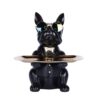 Figurine Bouledogue Français avec Plateau Décoratif