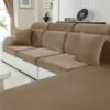 Housse Coussin Canapé Velours Antidérapante