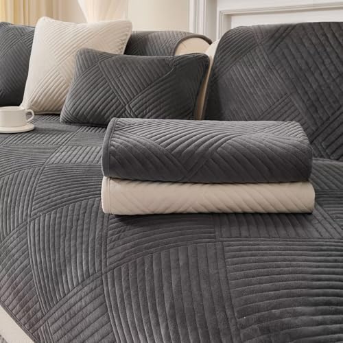 Housse de canapé en flanelle extensible