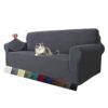Housse de Canapé Extensible 3 Places Gris