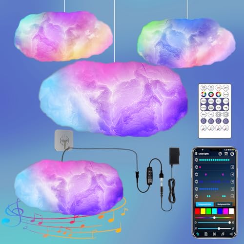 Lampe Plafonnière RGB Nuage LED Lampe Plafonnière RGB Nuage LED