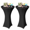 Lot de 2 Housses de Table Ronde Noires Lot de 2 Housses de Table Ronde Noires