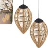 Lot de 2 Lanternes Solaires Suspendues Lot de 2 Lanternes Solaires Suspendues