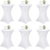 Lot de 6 Housses Mange Debout Blanc