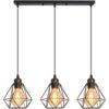Lustre Métal Vintage 3 Lampes E27 Lustre Métal Vintage 3 Lampes E27