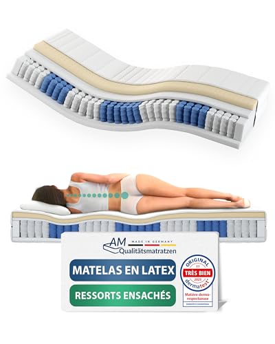 Matelas Latex Moelleux 100x200cm AMQ Matelas Latex Moelleux 100x200cm AMQ