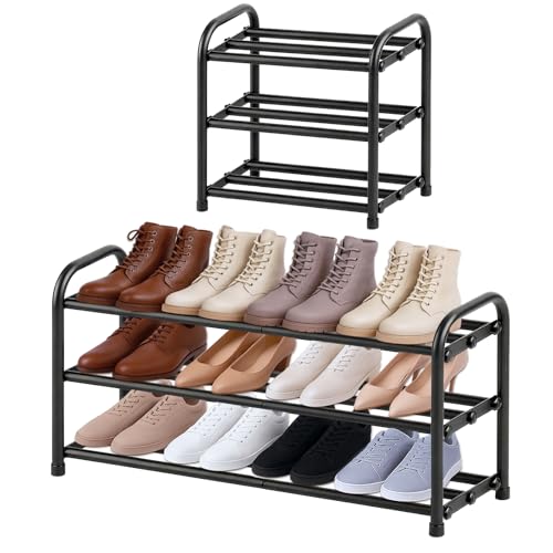 Meuble à Chaussures Extensible 3 Niveaux