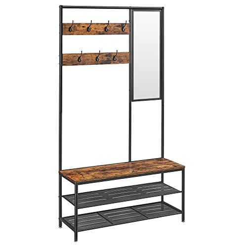 Meuble d'Entrée Multifuntionnel avec Miroir