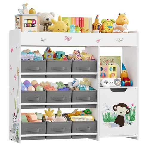 Meuble de Rangement Enfant avec Étagères