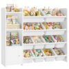 Meuble de Rangement Enfant Blanc Multifonction