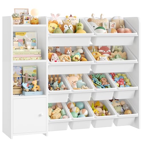 Meuble de Rangement Enfant Blanc Multifonction