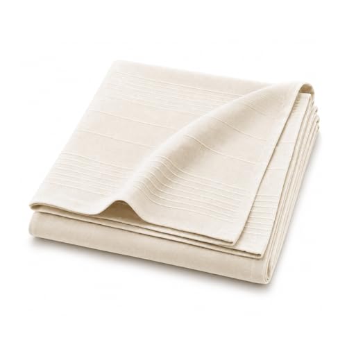 Plaid Lucile Naturel en Polycoton