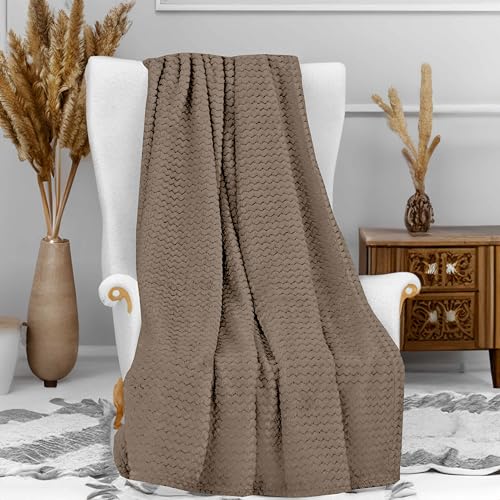 Plaid Microfibre 120x160 cm COCOONING Taupe Plaid Microfibre 120x160 cm COCOONING Taupe