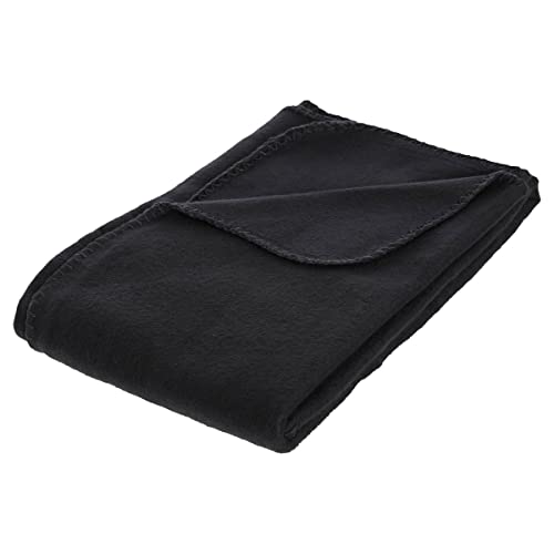 Plaid Polaire Atmosphera Noir 125x150 cm Plaid Polaire Atmosphera Noir 125x150 cm