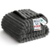 Plaid Polaire Gris WAVVE 150x200 cm Plaid Polaire Gris WAVVE 150x200 cm