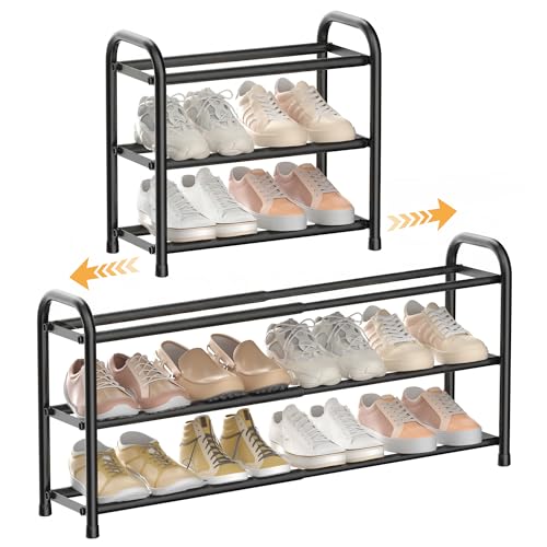 Porte-Chaussures Étagères Métal 3 Niveaux