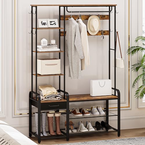 Porte-manteau Multifonctionnel avec Banc