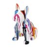 Sculpture Bulldog en Céramique Multicolore Sculpture Bulldog en Céramique Multicolore