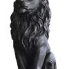 Sculpture de Lion Couronnée en Résine Sculpture de Lion Couronnée en Résine