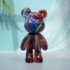 Sculpture d'Ours en Résine Décorative