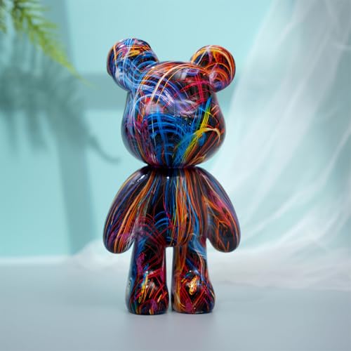 Sculpture d'Ours en Résine Décorative