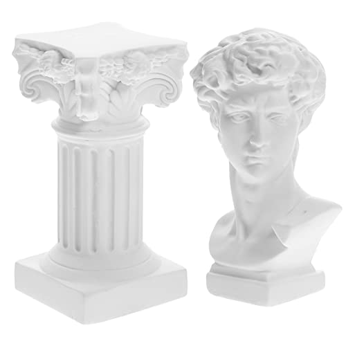 Statue de David en Résine avec Colonne Statue de David en Résine avec Colonne