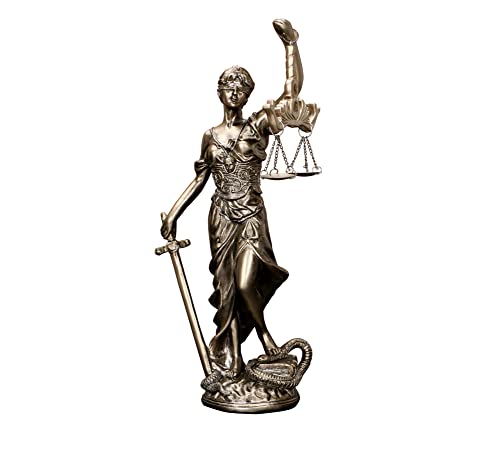 Statue de la Justice en Marbre 30,5 cm Statue de la Justice en Marbre 30,5 cm