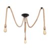 Suspension Luminaire Vintage à 3 Têtes