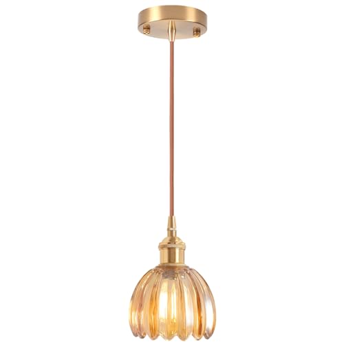 Suspension Luminaire Vintage en Verre 12cm