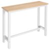 Table de Bar Étroite WOLTU en Chêne Clair Table de Bar Étroite WOLTU en Chêne Clair