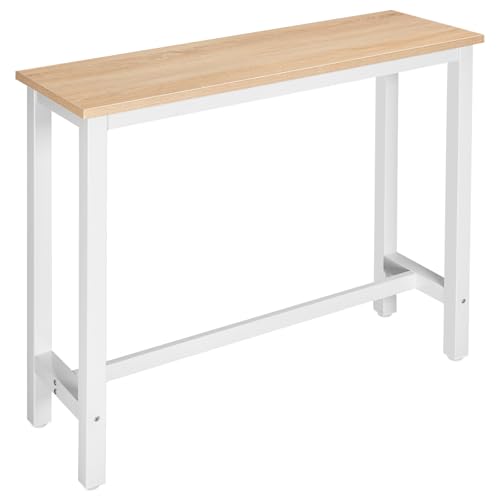 Table de Bar Étroite WOLTU en Chêne Clair Table de Bar Étroite WOLTU en Chêne Clair
