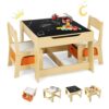 Table Enfant 3-en-1 avec 2 Chaises Table Enfant 3-en-1 avec 2 Chaises