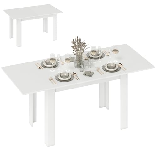 Table à Manger Extensible Moderne Blanche