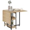 Table à Manger Pliante Extensible Chêne Table à Manger Pliante Extensible Chêne
