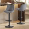 Tabourets de Bar Réglables en Velours