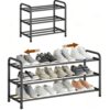 Étagère à Chaussures Extensible 3 Niveaux