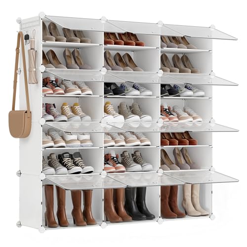Étagère à Chaussures Modulable 12 Compartiments