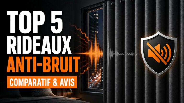 Top 5 rideaux anti-bruit - vignette YouTube Vignette YouTube du comparatif Vistadeco Top 5 rideaux anti-bruit