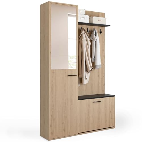 Vestiaire d'entrée avec Miroir et Rangement