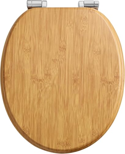 Abattant WC en Bois avec Fermeture Douce
