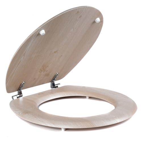 Abattant WC en Bois MDF Effet Chêne