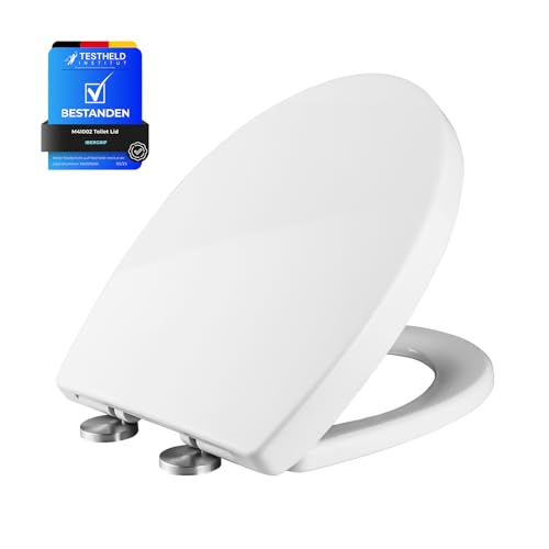 Abattant WC O Forme Frein Chute Blanc