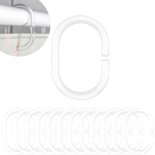 Anneaux de Rideaux de Douche, 12 pièces