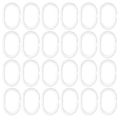 Anneaux Rideau de Douche Aeuezxx 24PCS