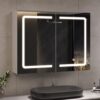 Armoire de Salle de Bain avec Miroir LED