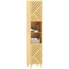 Armoire de Salle de Bain Haute en Bois Armoire de Salle de Bain Haute en Bois