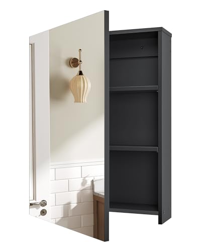 Armoire de Toilette Miroir Noir 45 x 60 cm Armoire de Toilette Miroir Noir 45 x 60 cm