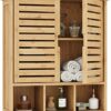 Armoire Murale de Salle de Bain en Bambou
