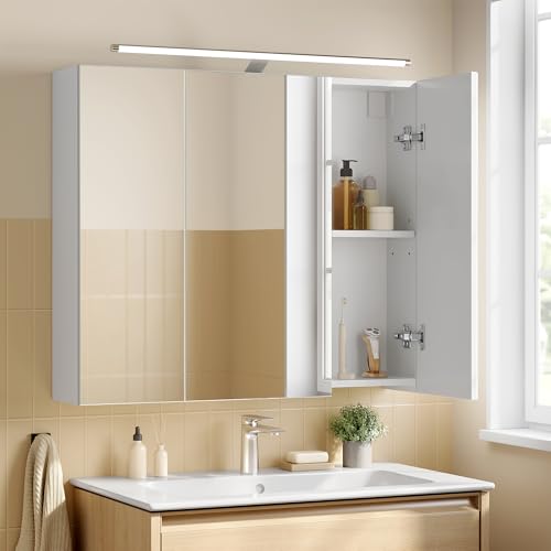 Armoire Murale KAILYN avec Miroir et Éclairage Armoire Murale KAILYN avec Miroir et Éclairage